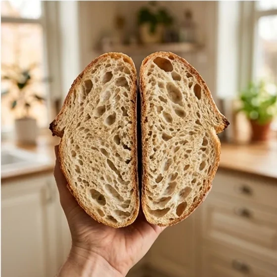 Brød med åben krumme
